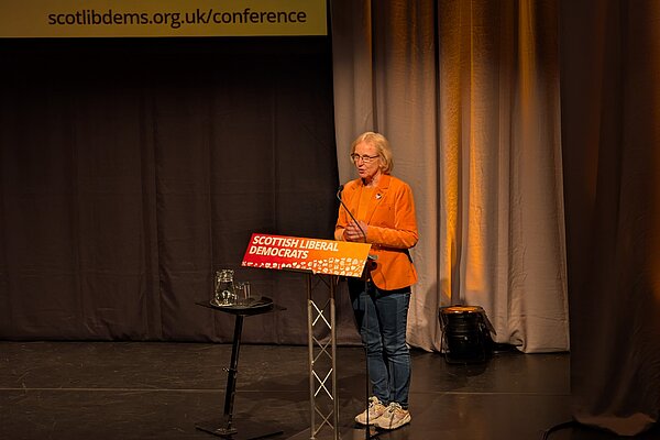 Susan Murray MP speaking at Scottish Liberal Democrat conference.